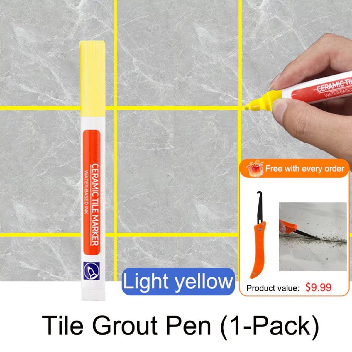 🔥 BUY 2 GET 1 FREE✨Anti-Mold Waterproof Tile Grout Pen
