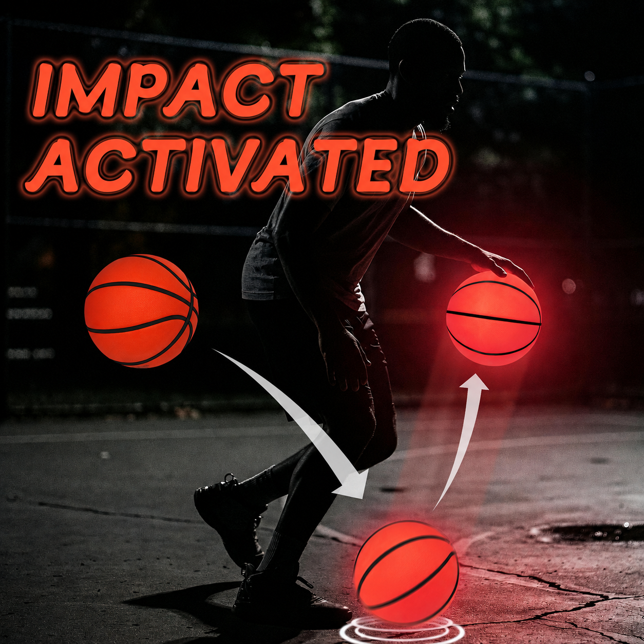 Light Up LED Basketball - Glow in the Dark (Official Size 7)