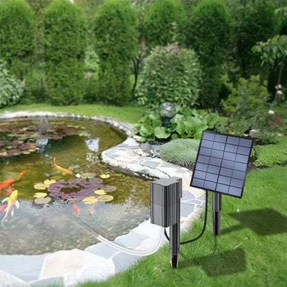 🐟 Solar Pond Aerator with Air Pump – Outdoor Solar Oxygenator