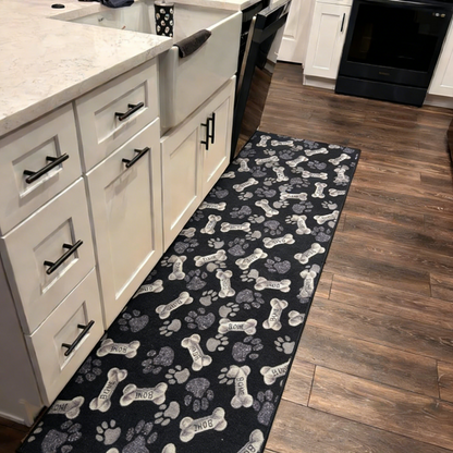 Washable Pet Paw Runner Rug - Non-Slip & Pet-Friendly
