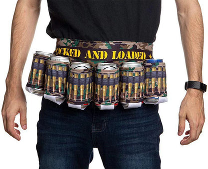 Novelty Beer Belt Holster (6-Pack) – Adjustable Belt – A Must-Have for BBQs and July 4th Parties
