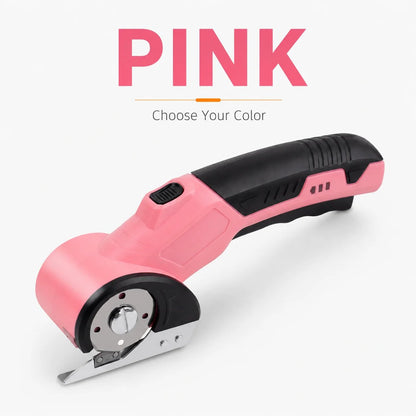 Cordless Electric Fabric Cutter – Rechargeable Rotary Scissors for Fabric, Leather, Carpet & Crafts