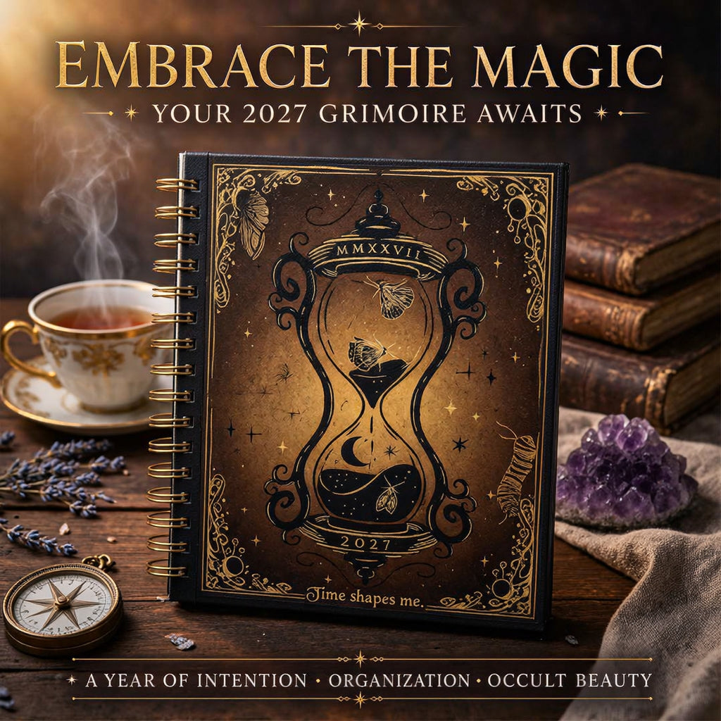 🌙2027 Gothic Weekly Planner – Waiting for the Night Moon & Witchy Organizer ✨