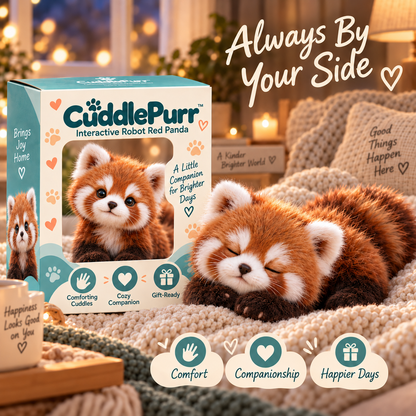 🔥Last Day 49% OFF🐾🧸 CuddlePurr™ Red Panda Interactive Plush Toy – Cute Companion Stuffed Animal for Kids