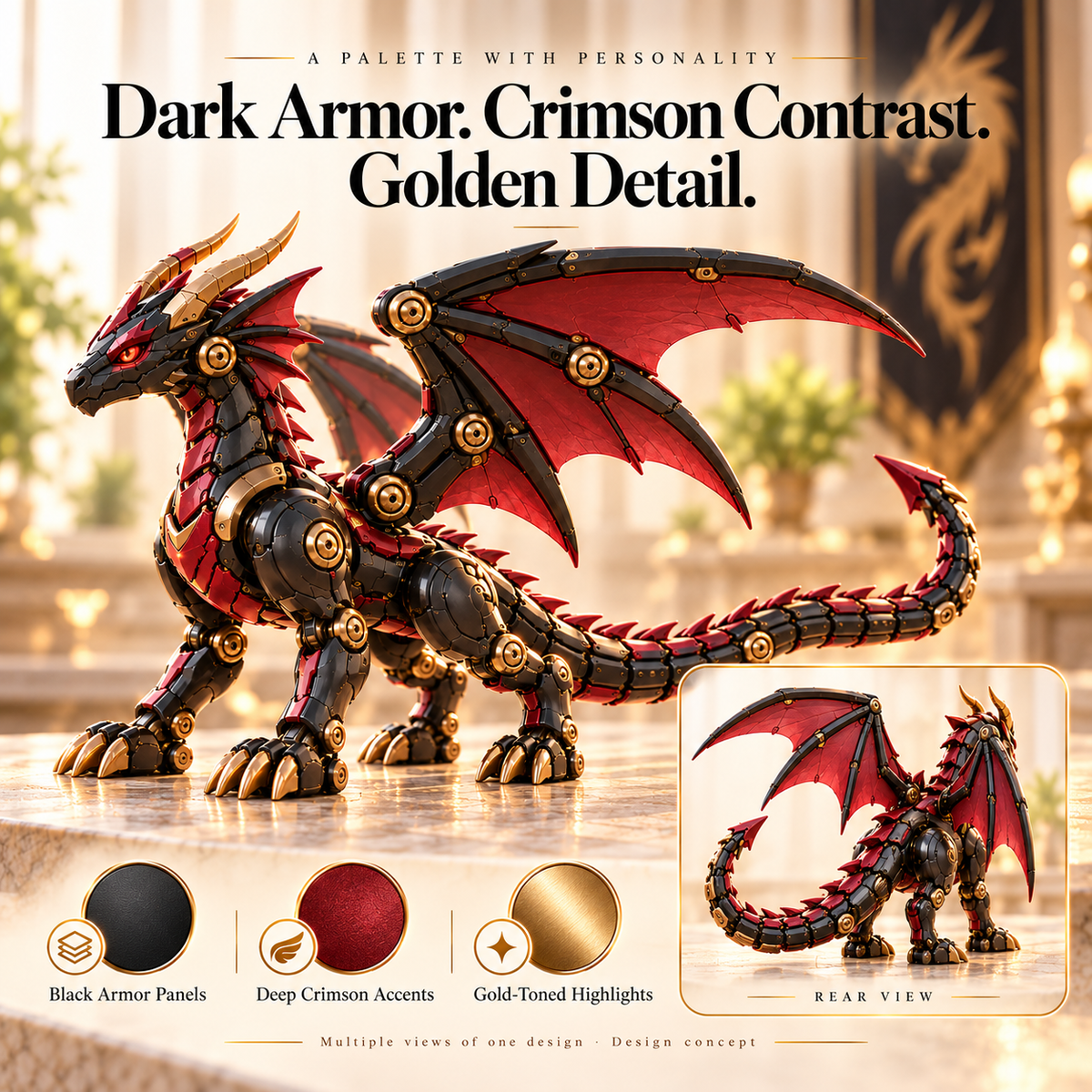 🔥LAST DAY 49% OFF -🐉 Mechanical Dragon Egg – Epic Armored Dragon & Fantasy Collectible ✨