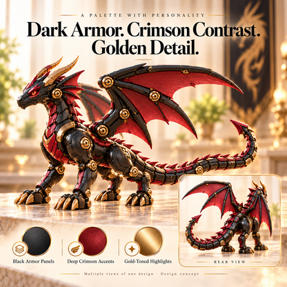 🔥LAST DAY 49% OFF -🐉 Mechanical Dragon Egg – Epic Armored Dragon & Fantasy Collectible ✨