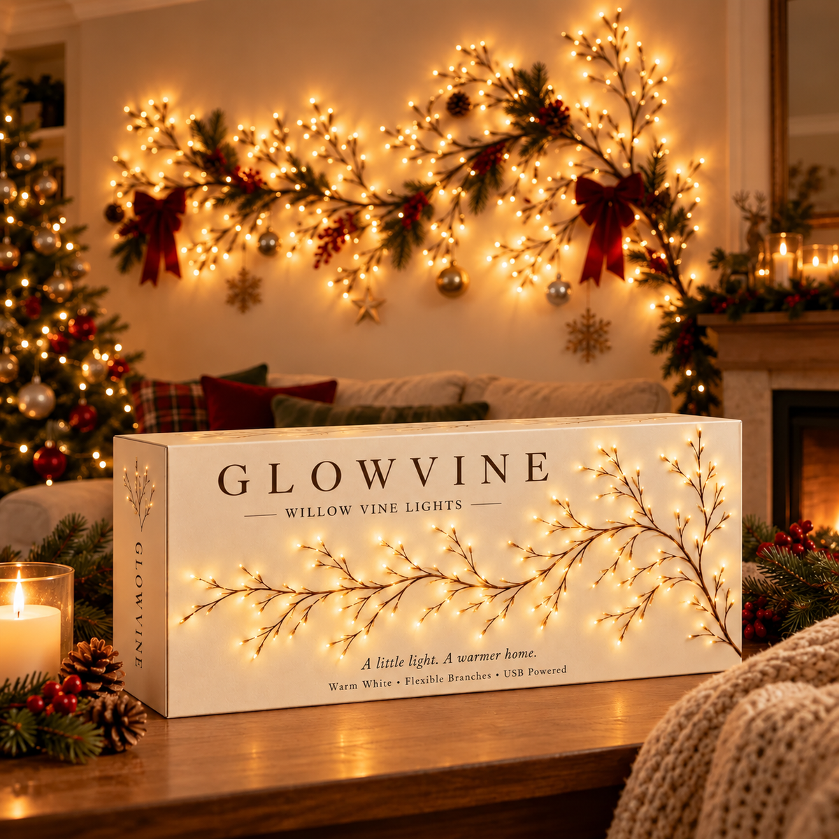 🎄 GlowVine™ Flexible Christmas Wall Lights