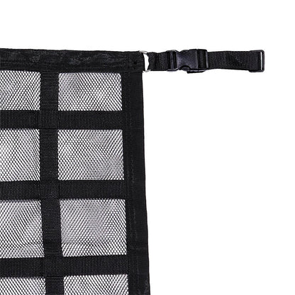 Car Ceiling Cargo Mesh Net With 2 Separate Pockets 1 Zippered