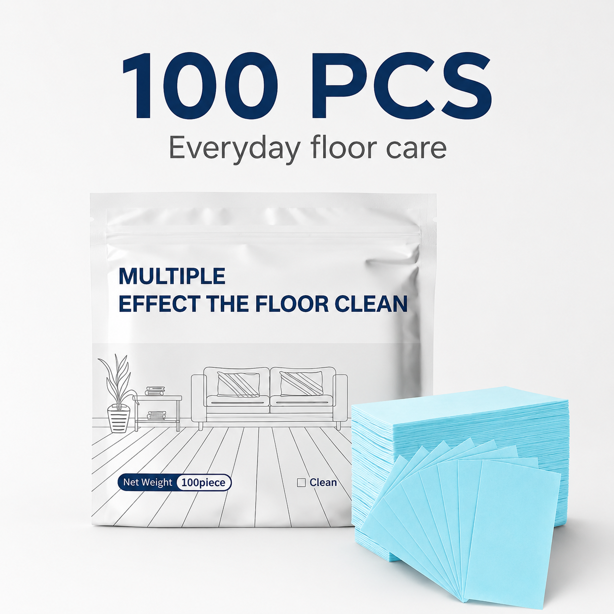 🫧Powerful Dissolvable Floor Cleaner Sheets – No Mess, Just Shine✨