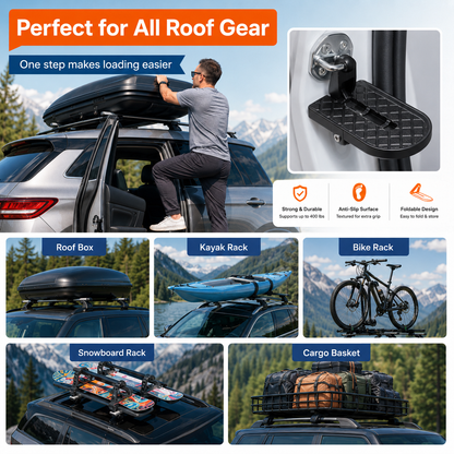 🚗 Foldable Car Roof Rack Step Easy Roof Access Tool