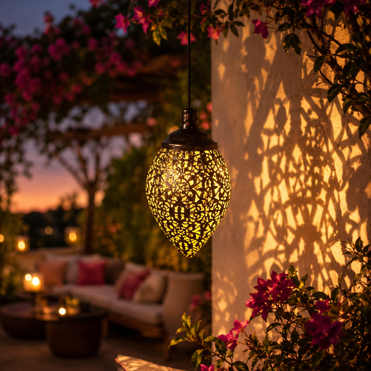 🔥50% OFF TODAY🌙Solar Powered Outdoor Lantern Waterproof Garden Decor