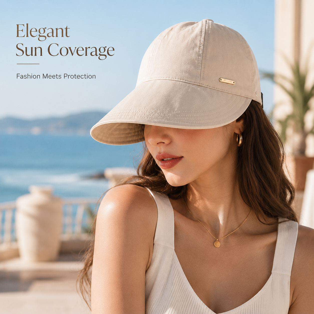 🌴Summer Sale 50% OFF👒UPF 50+ Ponytail Sun Visor Hat