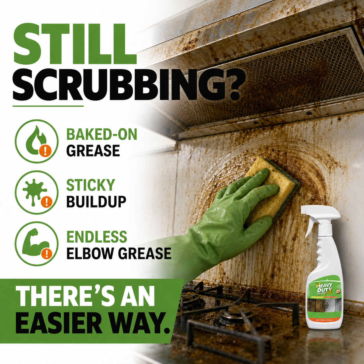 🔥 Duty Kitchen Degreaser Spray – Cut Tough Grease Fast ✨