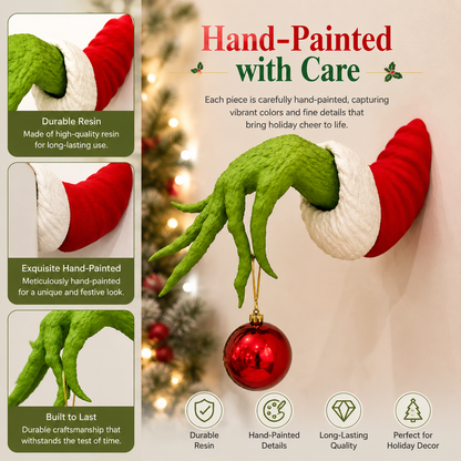 🎅 Christmas Hand Wall Hanger – Hang Ornaments with a Twist