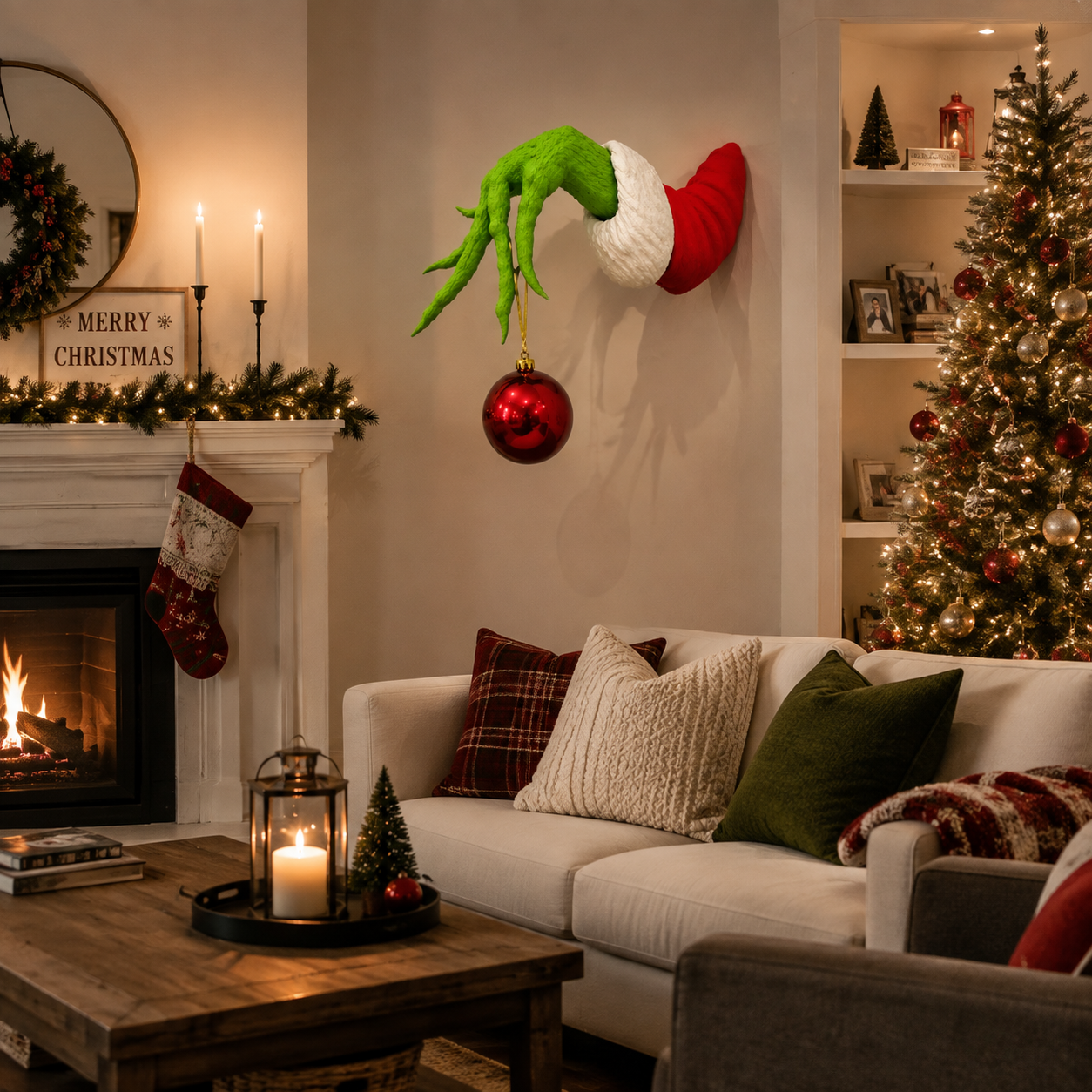 🎅 Christmas Hand Wall Hanger – Hang Ornaments with a Twist