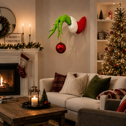 🎅 Christmas Hand Wall Hanger – Hang Ornaments with a Twist