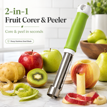 💥 BUY 1 GET 1 FREE🍎2-in-1 Fruit Corer & Peeler– Fast, Easy & Sharp🔪