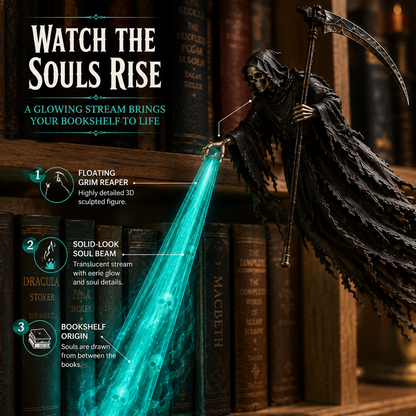 💀 The Soul Collector — Haunted Reaper Shelf Light
