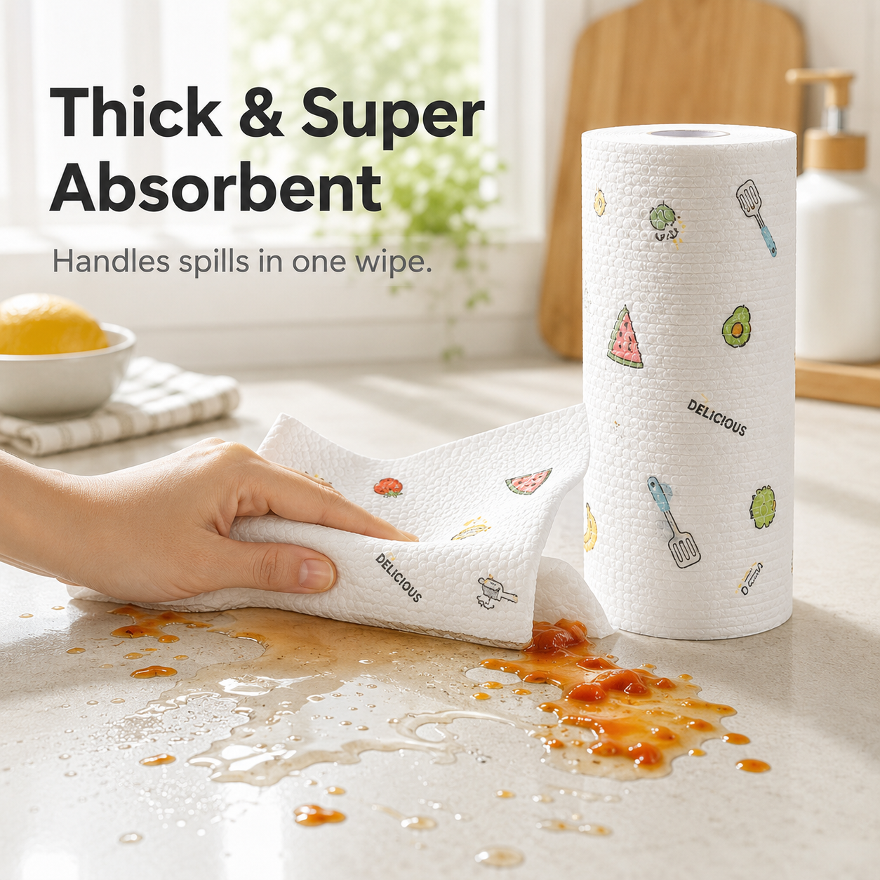 🔥 Hot Sale 55% OFF🧽 Disposable Kitchen Cleaning Cloths 💦Ultra Absorbent • Grease-Fighting • Hygienic