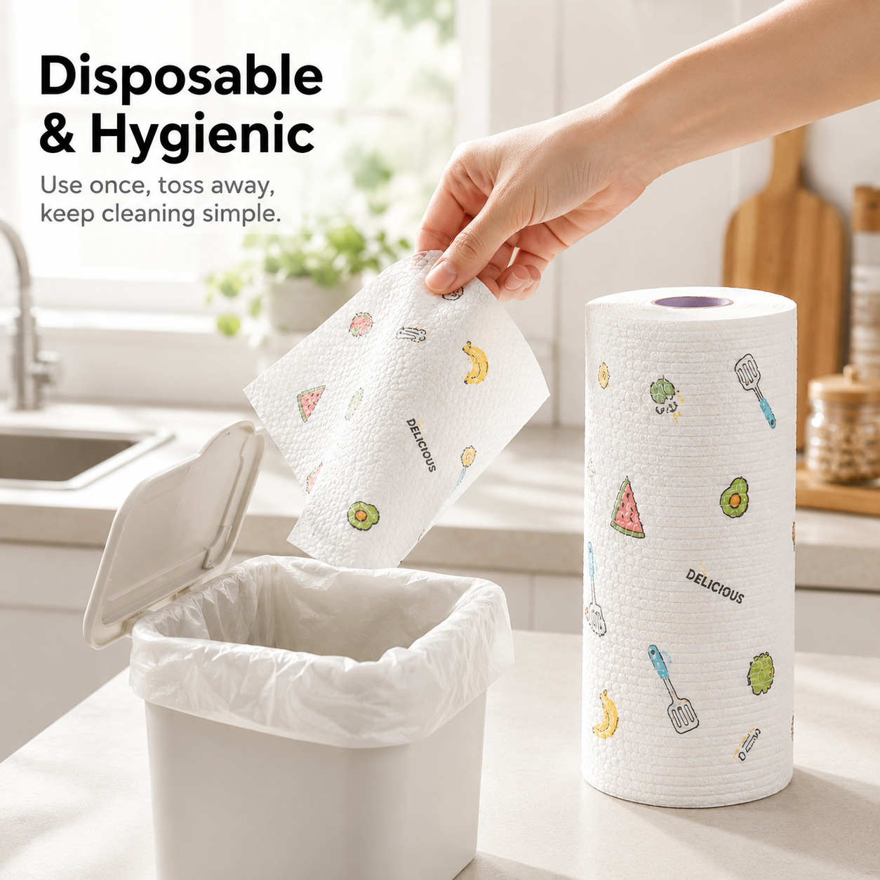 🔥 Hot Sale 55% OFF🧽 Disposable Kitchen Cleaning Cloths 💦Ultra Absorbent • Grease-Fighting • Hygienic