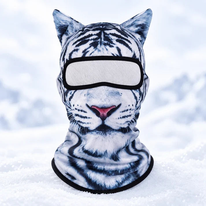 ✨3D Cat Ski Mask with Ears – Funny Windproof Balaclava for Skiing & Festivals