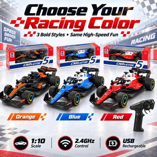 🏎️ 1:10 Scale Formula Racing RC Car - Large High-Speed Remote Control Car 2.4GHz 🏁