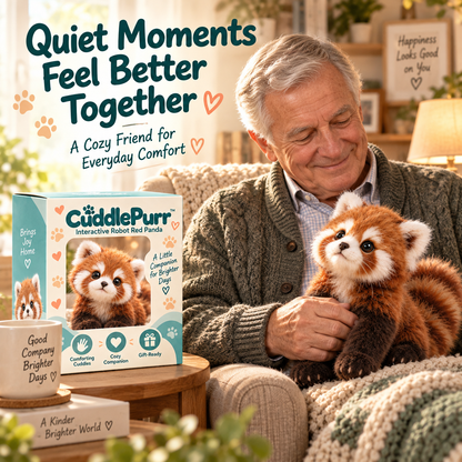 🔥Last Day 49% OFF🐾🧸 CuddlePurr™ Red Panda Interactive Plush Toy – Cute Companion Stuffed Animal for Kids