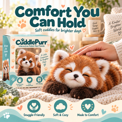 🔥Last Day 49% OFF🐾🧸 CuddlePurr™ Red Panda Interactive Plush Toy – Cute Companion Stuffed Animal for Kids