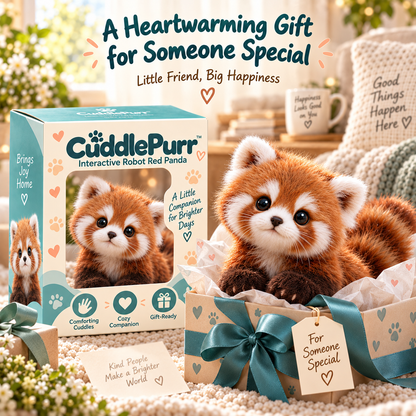 🔥Last Day 49% OFF🐾🧸 CuddlePurr™ Red Panda Interactive Plush Toy – Cute Companion Stuffed Animal for Kids
