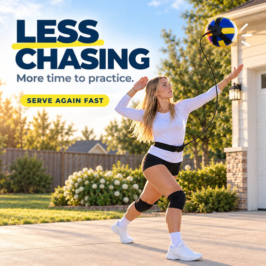 🏐 50% OFF – Solo Volleyball Serve Trainer – Practice Without a Partner