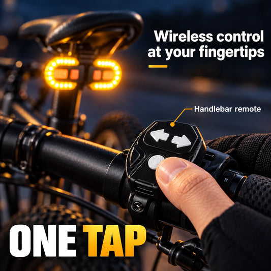 🚴 [40% OFF] Wireless Bike Turn Signal Tail Light
