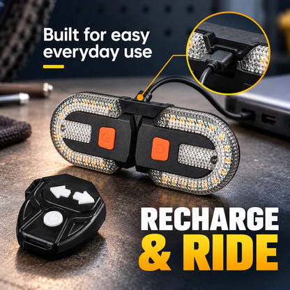 🚴 [40% OFF] Wireless Bike Turn Signal Tail Light