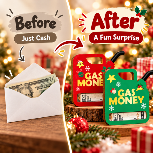 50% OFF TODAY Gas Money Wooden Money Holder Box Set