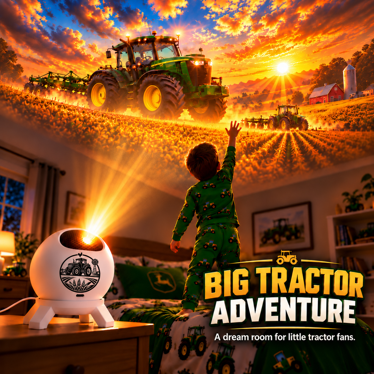 🚜 Tractor Dream Projector ✨ Bring the Farm Adventure Home