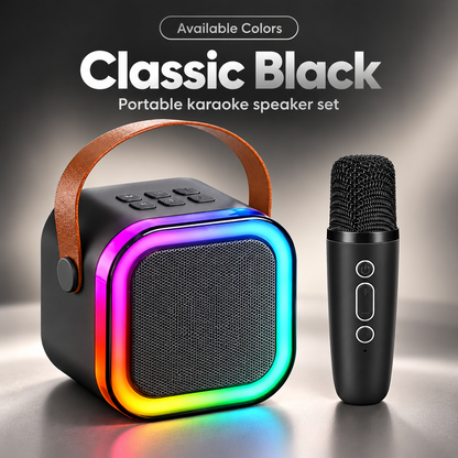 🎤 Wireless RGB Karaoke Speaker with HiFi Stereo Sound