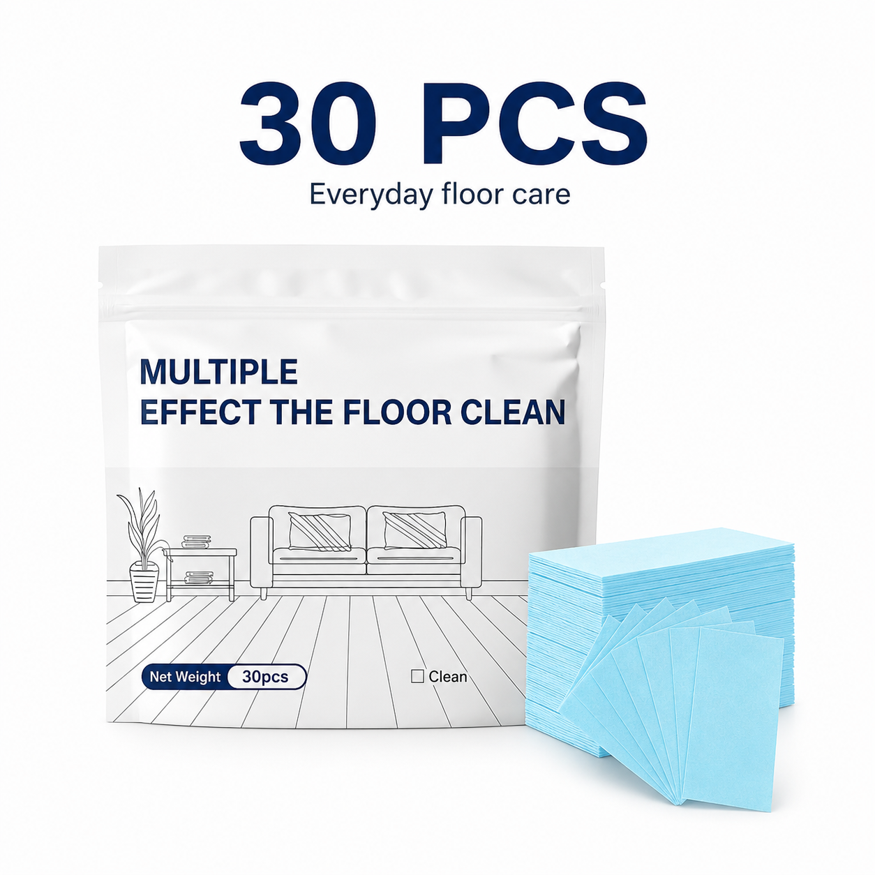🫧Powerful Dissolvable Floor Cleaner Sheets – No Mess, Just Shine✨