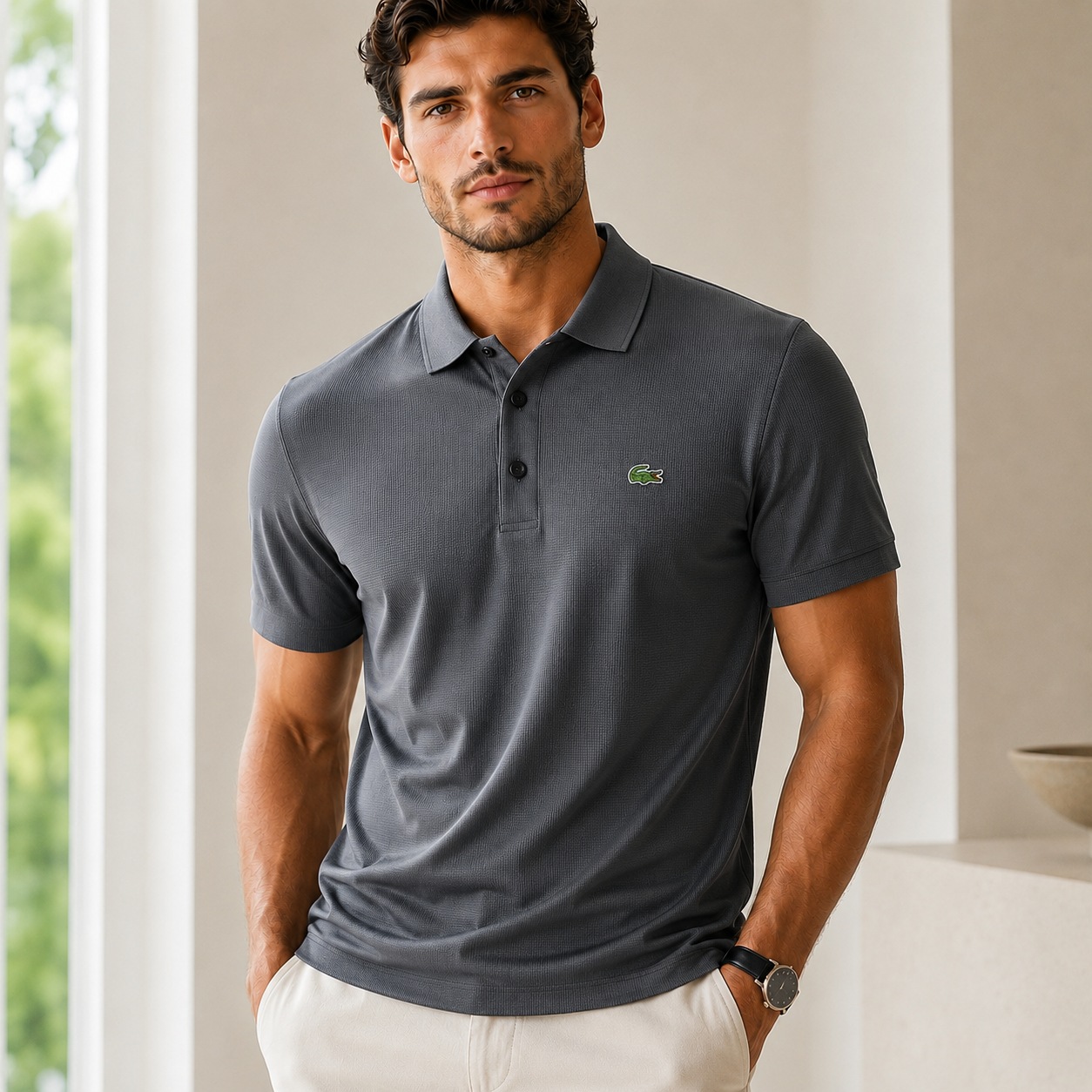 🔥50% OFF NOW! 🔥Breathable Men’s Polo Tee – Soft, Cool & Modern Fit