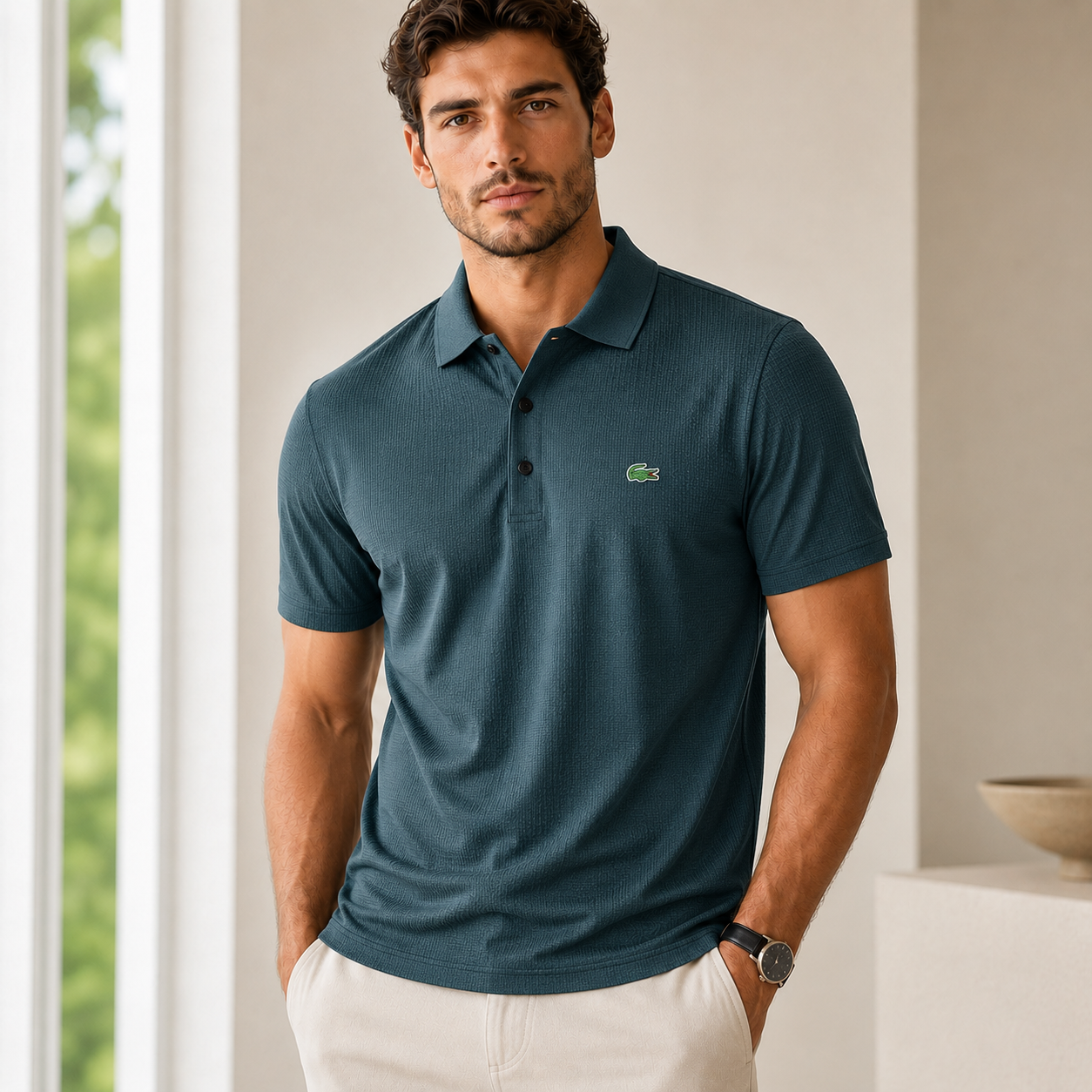 🔥50% OFF NOW! 🔥Breathable Men’s Polo Tee – Soft, Cool & Modern Fit
