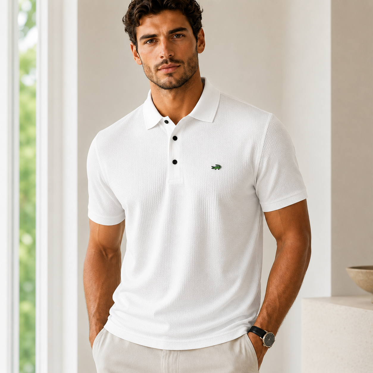 🔥50% OFF NOW! 🔥Breathable Men’s Polo Tee – Soft, Cool & Modern Fit