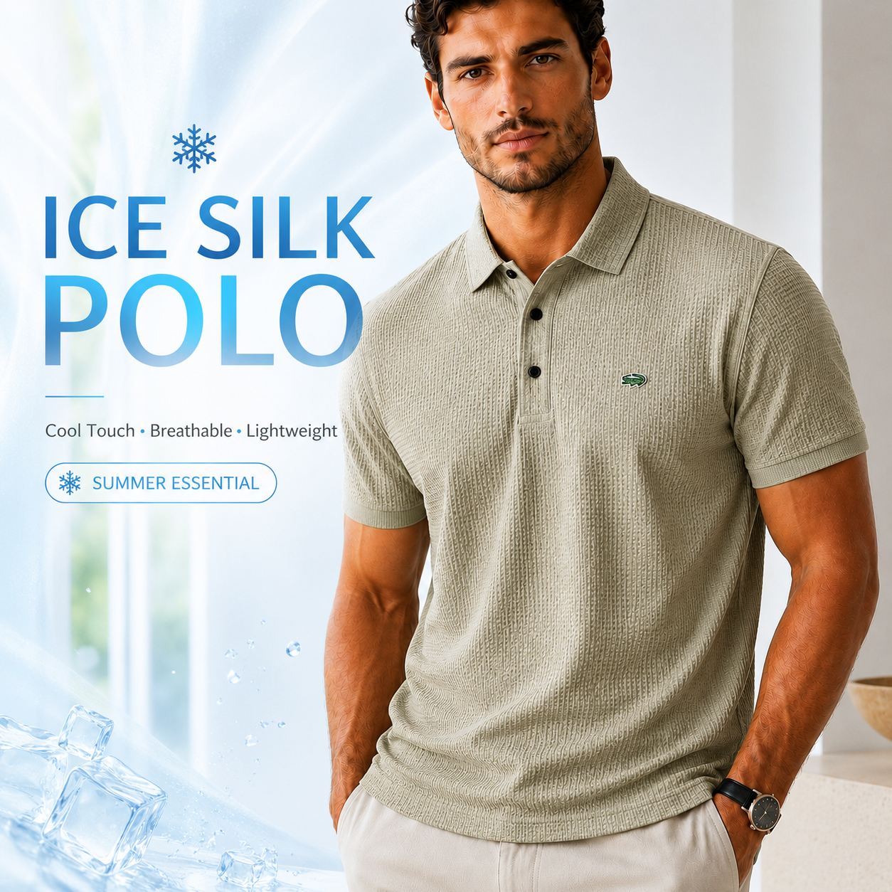 🔥50% OFF NOW! 🔥Breathable Men’s Polo Tee – Soft, Cool & Modern Fit