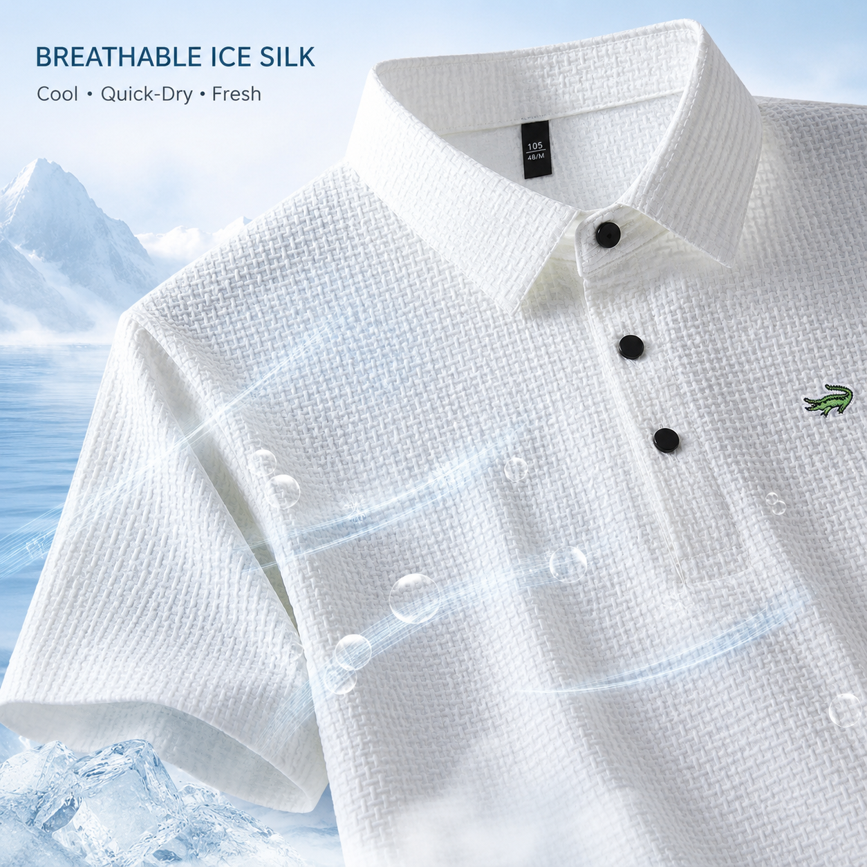 🔥50% OFF NOW! 🔥Breathable Men’s Polo Tee – Soft, Cool & Modern Fit
