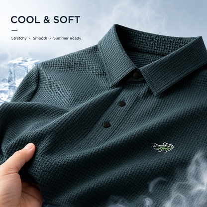 🔥50% OFF NOW! 🔥Breathable Men’s Polo Tee – Soft, Cool & Modern Fit
