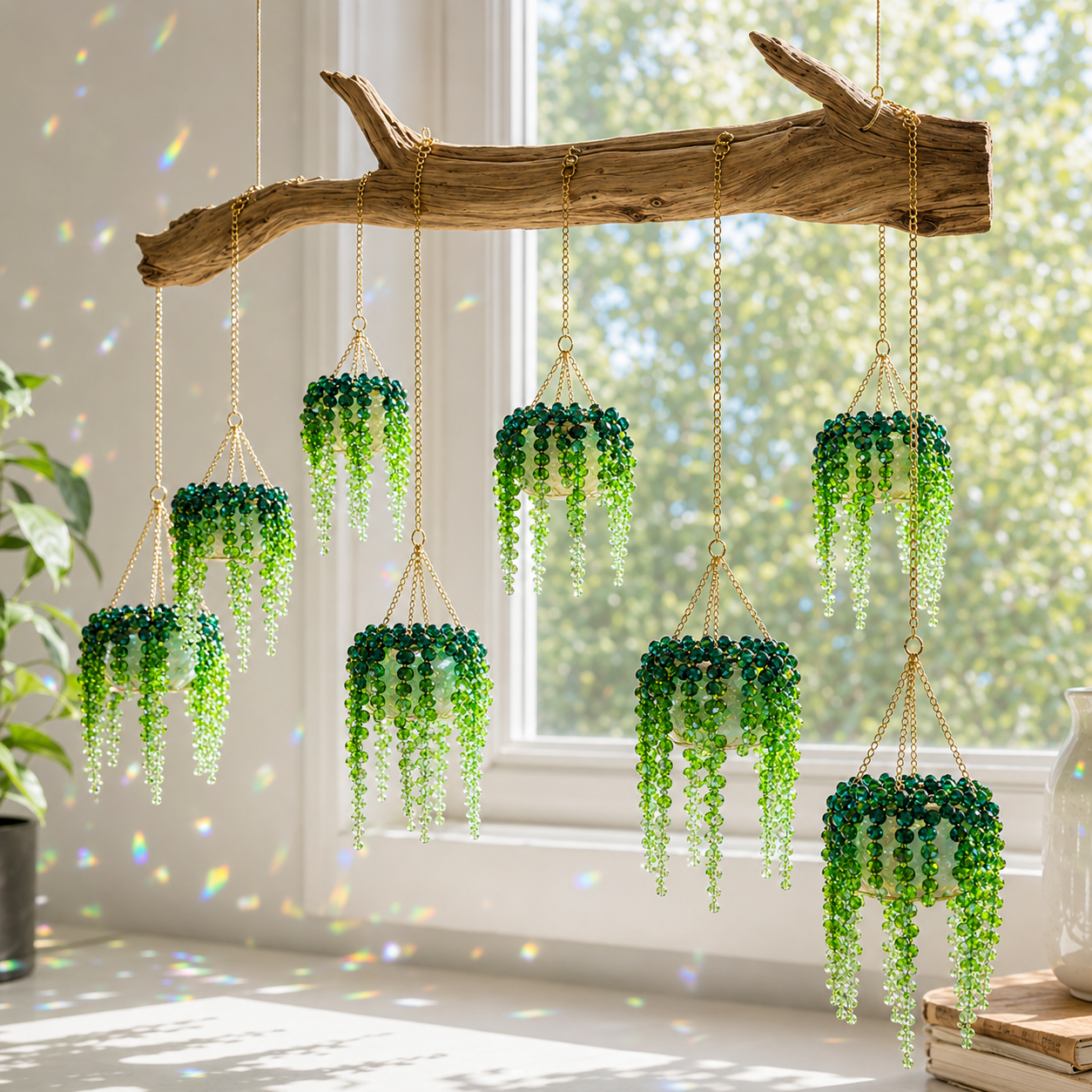 ✨💎Sun Catcher Crystal Chandelier – Magical Rainbow Light Decor🌿