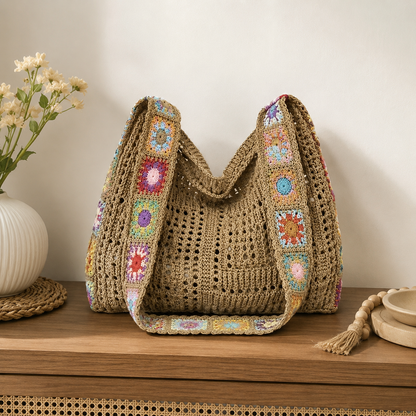 🌸50% OFF TODAY👜 Floral Patchwork Bag Wear It Shoulder or Crossbody