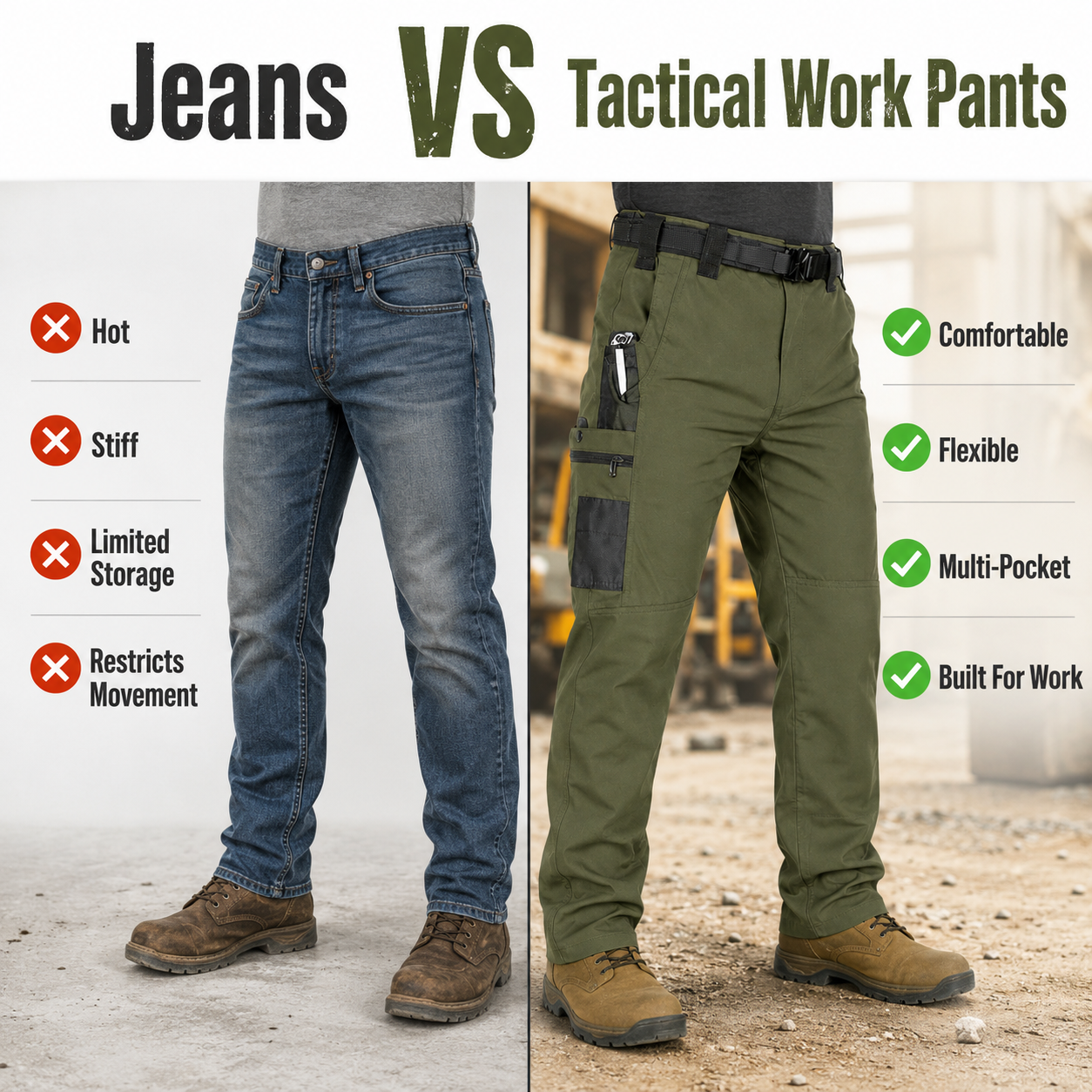 🔥 25,000+ Sold | Men’s FR Tactical Work Pants – Flame-Resistant, Tougher Than Jeans 💪