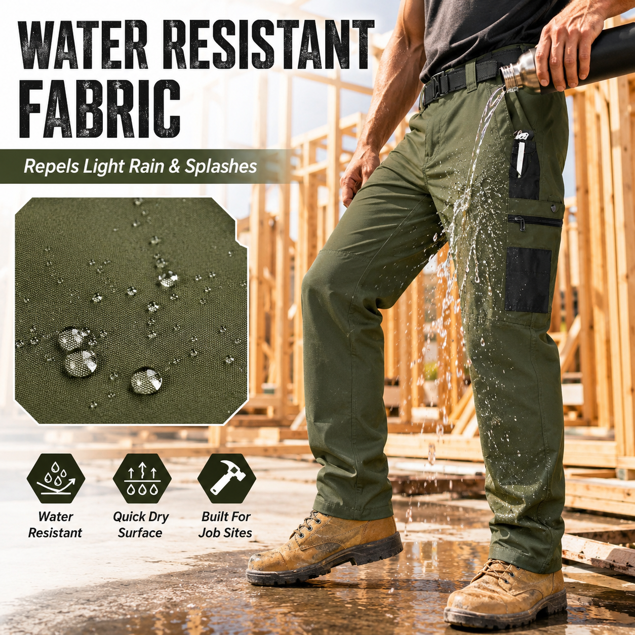 🔥 25,000+ Sold | Men’s FR Tactical Work Pants – Flame-Resistant, Tougher Than Jeans 💪