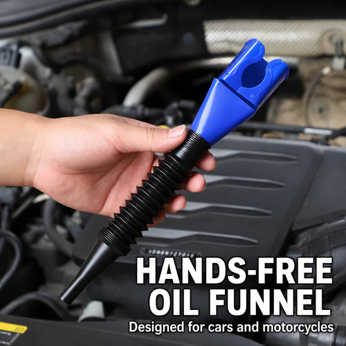 🚗50% OFF TODAY🛢️ Universal Wide Mouth Automotive Oil Funnel