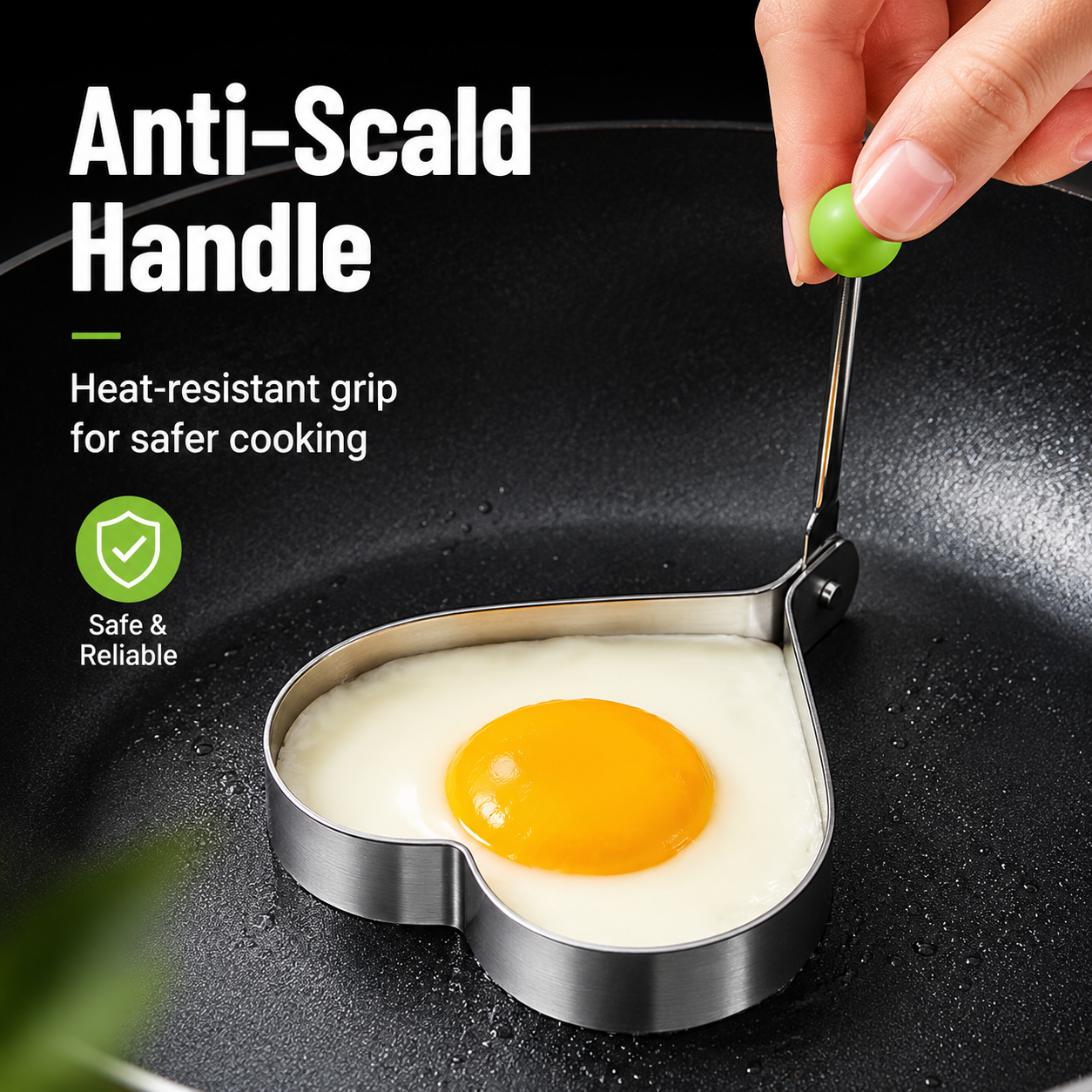 5 Counts Set Fried Egg Rings Molds - Multifunctional Breakfast Tool