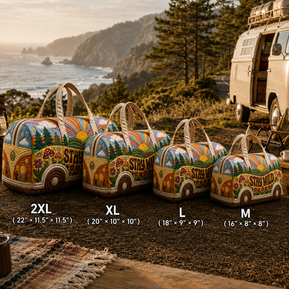 🌈50% OFF TODAY🚐 Stay Wild Retro Weekender Bag