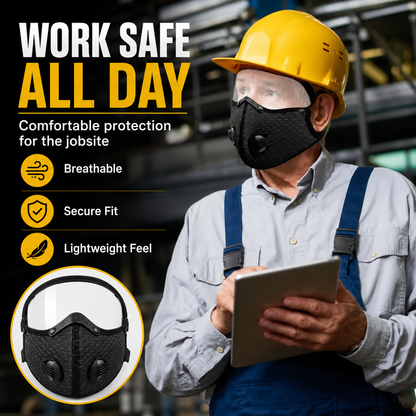 🔥50% OFF TODAY😷 Full Face Dust Blocking Work Mask